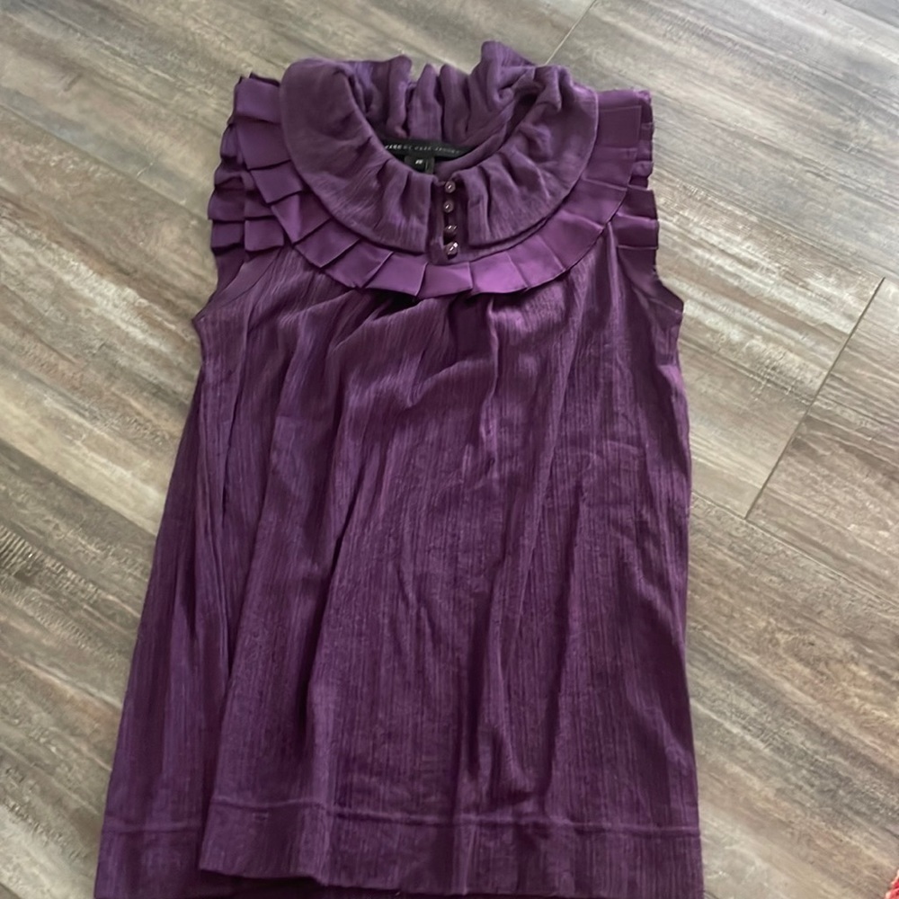 Marc Jacobs Purple Ruffled Blouse